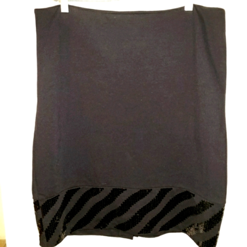 Black sequins dressy skirt